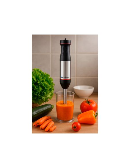 Batidora De Mano Blaupunkt 800W Acero Inoxidable Control De Velocidad Boton Turbo Vaso 1L