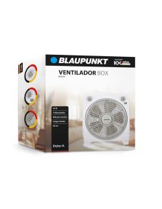 Ventilador De Suelo Blaupunkt Box Fan 45W 30Cm Diametro 5 Aspas 3 Velocidades Con Temporizador Y Rejilla 2