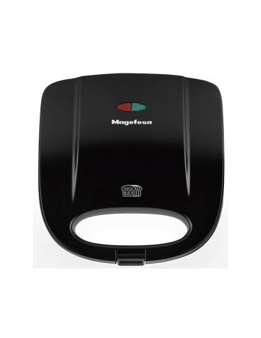 Sandwichera Magefesa Suisse Black 750W Con Asa Fria Al Tacto Antiadherente