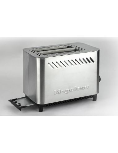Tostador Magefesa Jour Doble Boca 820W Acero Inoxidable Con Bandeja Recogemigas