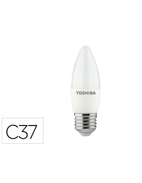 Bombilla Led Toshiba C37 E27 5W 3000K Luz Fria