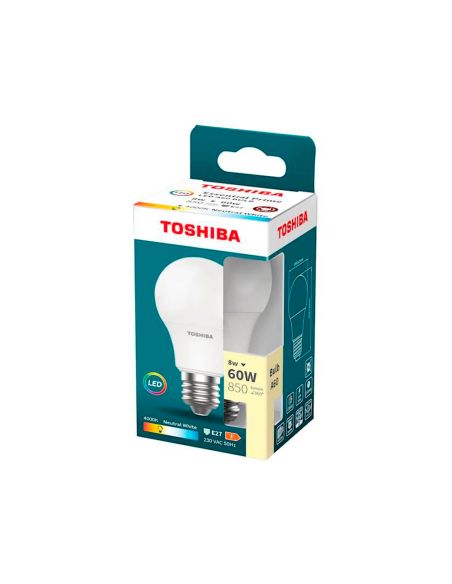 Bombilla Led Toshiba Essential A60 E27 8W Luz Neutra 4000K