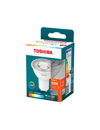 Foco Led Toshiba Essential Gu10 4.5W Luz Calida 2700K