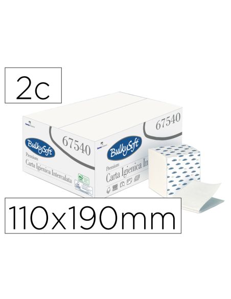 Papel Higienico Ofyhostel Bulkysoft Gofrado 2 Capas Engarzado 110X190 Mm