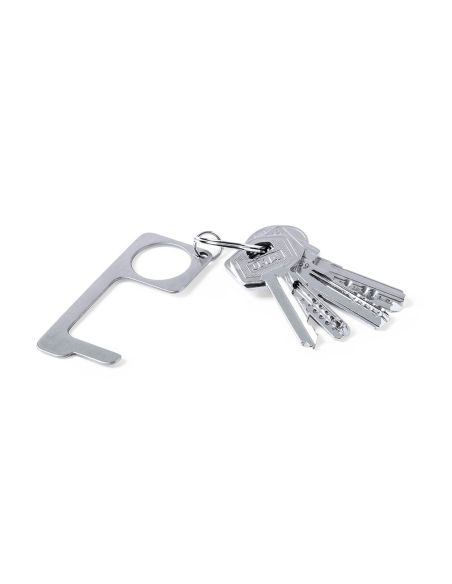 Llavero Higienico Anticontacto Bigox Acero Inoxidable 3,20X7,60 Cm