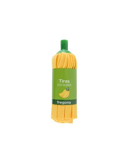 Fregona De Tiras Amarillas Super Absorbente Uso Domestico Y Profesional