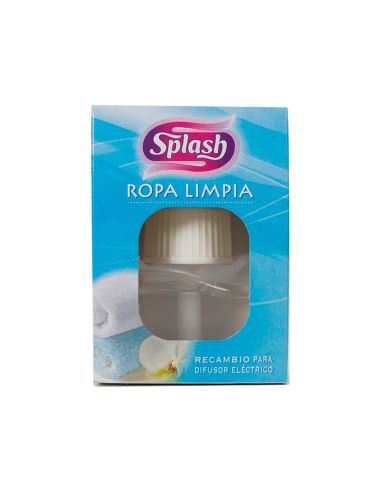 Ambientador Electrico Splash Ropa Limpia Recambio 25 Ml