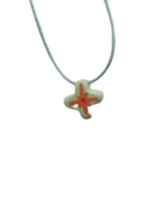 Cruz Madera Cordon Estrella 15Mm Verde