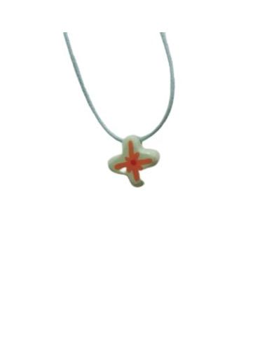 Cruz Madera Cordon Estrella 15Mm Verde