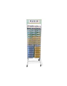Expositor Rubio Suelo Metalico Pequeño Cuadernos 400 Unidades Surtidas 2