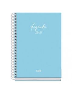 Agenda Basic Serenity Azul 2026-2027 Semana Vista Tamaño A5