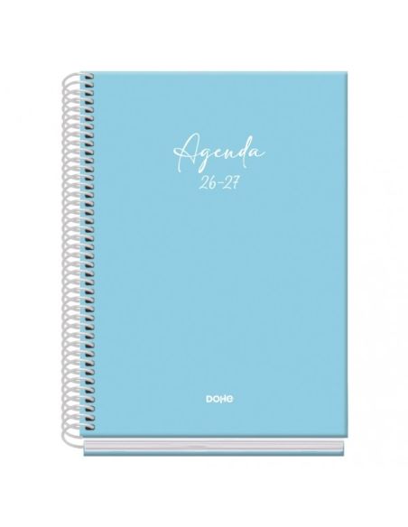 Agenda Basic Serenity Azul 2026-2027 Semana Vista Tamaño A5