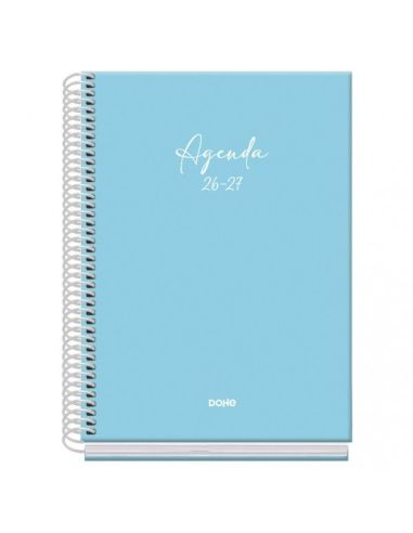 Agenda Basic Serenity Azul 2026-2027 Día Página Tamaño A5