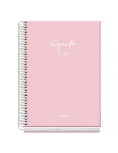 Agenda Basic Serenity Rosa 2026-2027 Día Página Tamaño A5