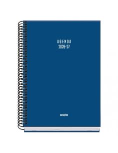 Agenda Basic Vibes Azul 2026-2027 Día Página Tamaño A5
