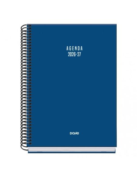 Agenda Basic Vibes Azul 2026-2027 Día Página Tamaño A5