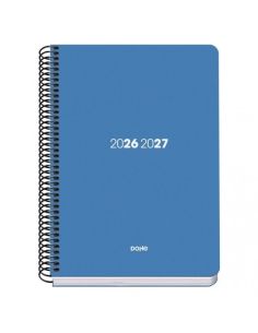 Agenda Basic PP Element Azul 2026-2027 Día Página Tamaño A5