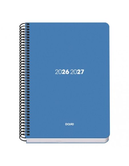 Agenda Basic PP Element Azul 2026-2027 Día Página Tamaño A5