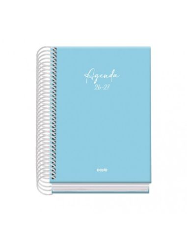 Agenda Basic Serenity Azul 2026-2027 Día Página Tamaño A6