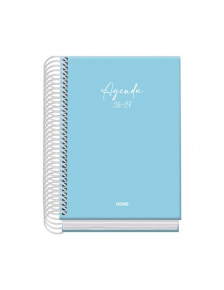 Agenda Basic Serenity Azul 2026-2027 Día Página Tamaño A6