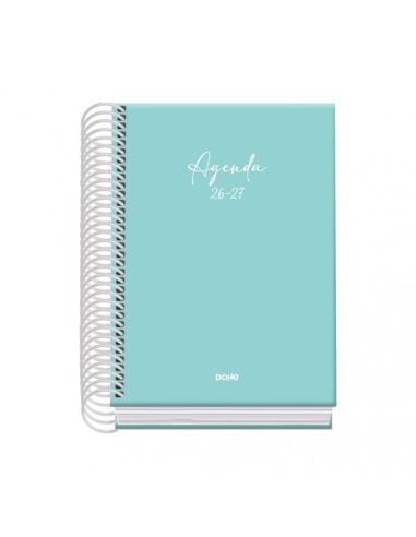 Agenda Basic Serenity Verde 2026-2027 Día Página Tamaño A6