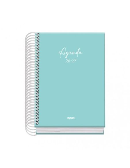 Agenda Basic Serenity Verde 2026-2027 Día Página Tamaño A6