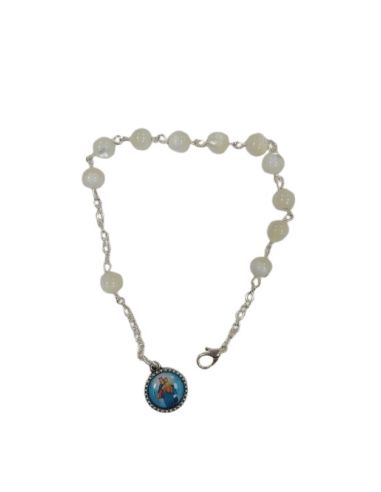 Pulsera Redonda Madreperla María Auxiliadora