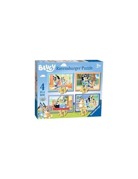 Puzzle Ravensburger Bluey Colección Puzzle 4 In A Box