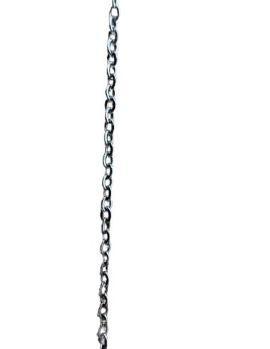 Cadena acero 50cm plateada
