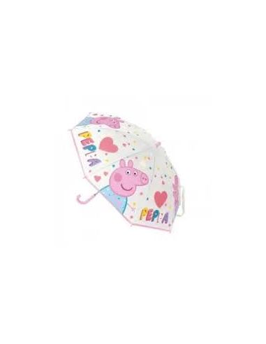 Paraguas Manual 46 Cm Rosa Claro Peppa Pig "Having Fun"