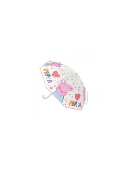 Paraguas Manual 46 Cm Rosa Claro Peppa Pig "Having Fun"