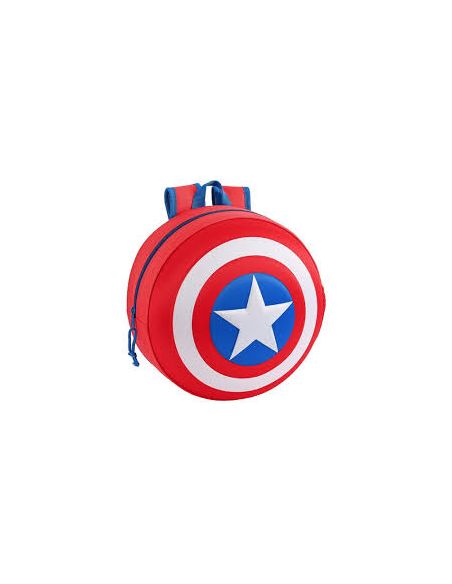 Mochila 3D Redonda Capitán América