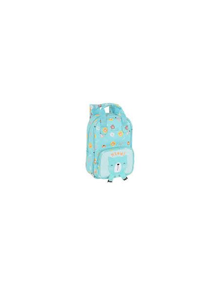 Mochila Infantil Con Asas Fácil Limpieza Safta Preescolar "Cat"