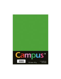 Papel A4 Campus 80G 100 Hojas Verde Manzana