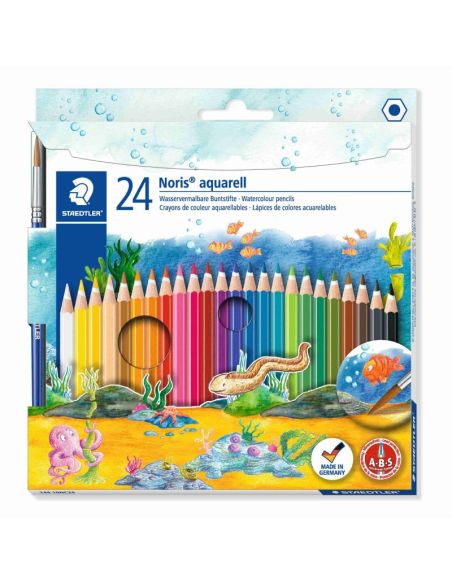 Lapices De Colores Noris Club Acuarelable 144 10Nc24 24 Colores Surtidos