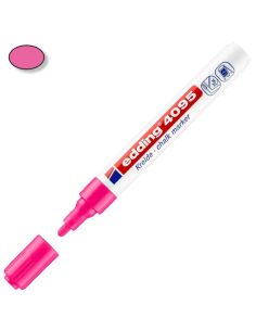 Marcador Edding 4095 Tiza Liquida Rosa