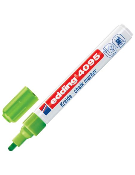 Marcador Edding 4095 Tiza Liquida Verde Claro