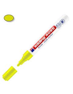 Marcador Edding 4095 Tiza Liquida Amarillo