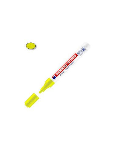 Marcador Edding 4095 Tiza Liquida Amarillo