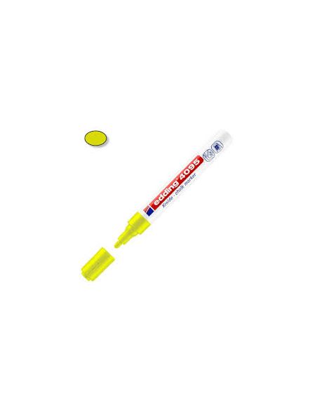 Marcador Edding 4095 Tiza Liquida Amarillo