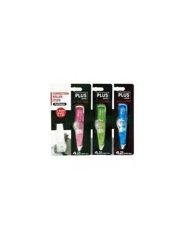 Corrector En Cinta Plus Mr 4,2Mm X 6M + Recambio Colores Surtidos