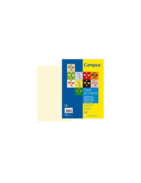 Papel A4 Campus 80G 100 Hojas Color Marfil