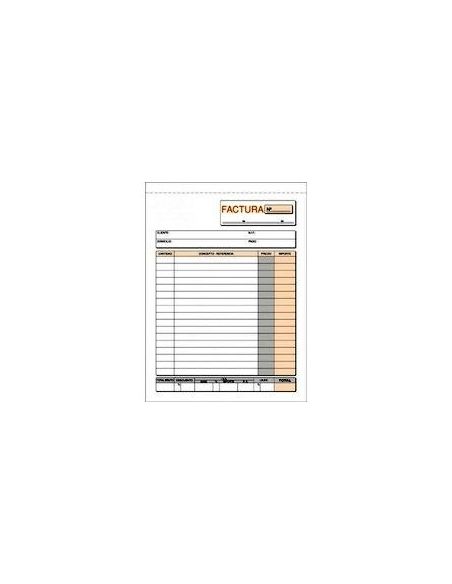 Talonario Facturas Plus Office Natural 145Mmx207Mm Duplicado 50 Juegos
