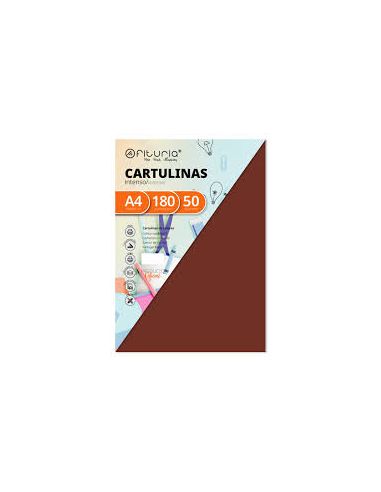Cartulina Fabrisa 180G A4 100H Marron