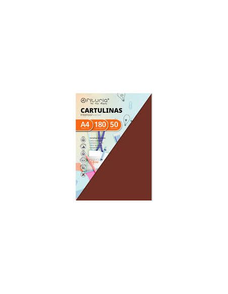 Cartulina Fabrisa 180G A4 100H Marron
