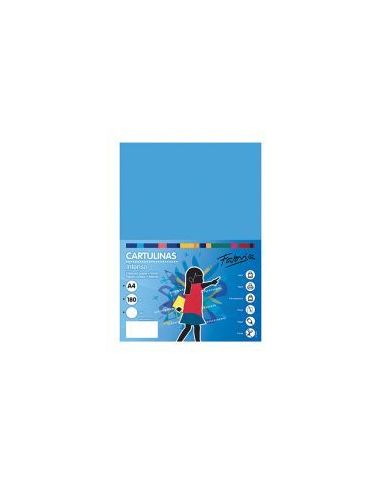 Cartulina Fabrisa 180G A4 100H Azul Turquesa
