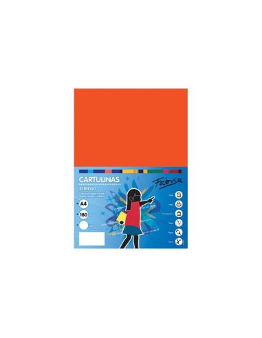 Cartulina Fabrisa 180G A4 100H Naranja