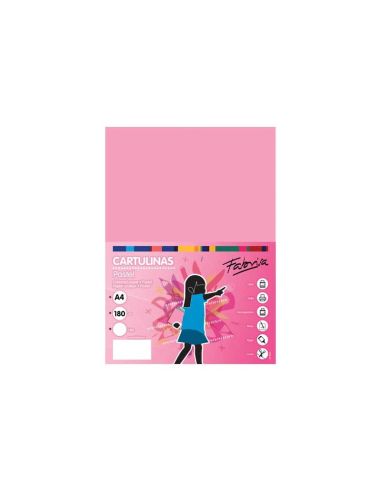 Cartulina Fabrisa 180G A4 100H Rosa