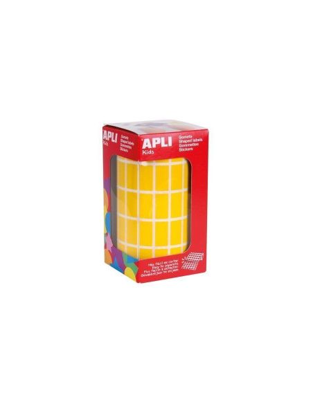 Rollo Gomets Apli Rectangulo 20X10 Mm Amarillo