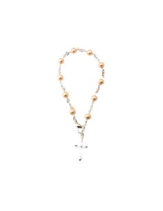 Pulsera 5 Mm Perla Cultra Arg Blanca